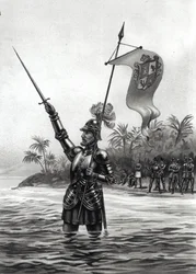 Balboa Claiming Dominion over the South Sea, 25th September 1513, from 